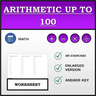 Worksheet: Arithmetic up to 100