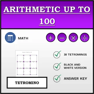 Tetromino: Arithmetic up to 100