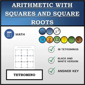 Tetromino: Arithmetic with Squares and Square Roots