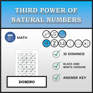 Domino: Third Power Of Natural Numbers