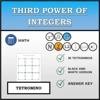 Tetromino: Third Power Of Integers