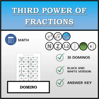 Domino: Third Power Of Fractions