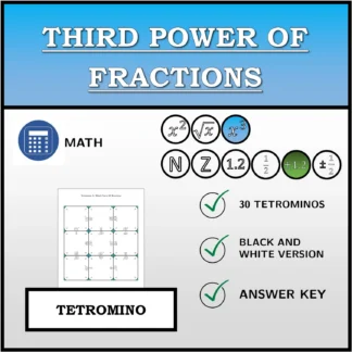 Tetromino: Third Power Of Fractions
