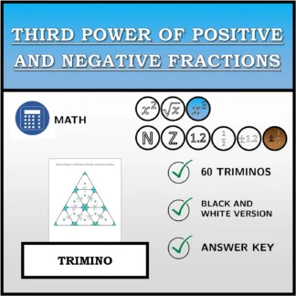 Trimino: Third Power Of Positive and Negative Fractions