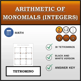 Tetromino: Arithmetic Of Monomials (Integers)