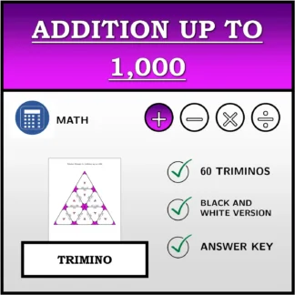 Trimino: Addition up to 1,000