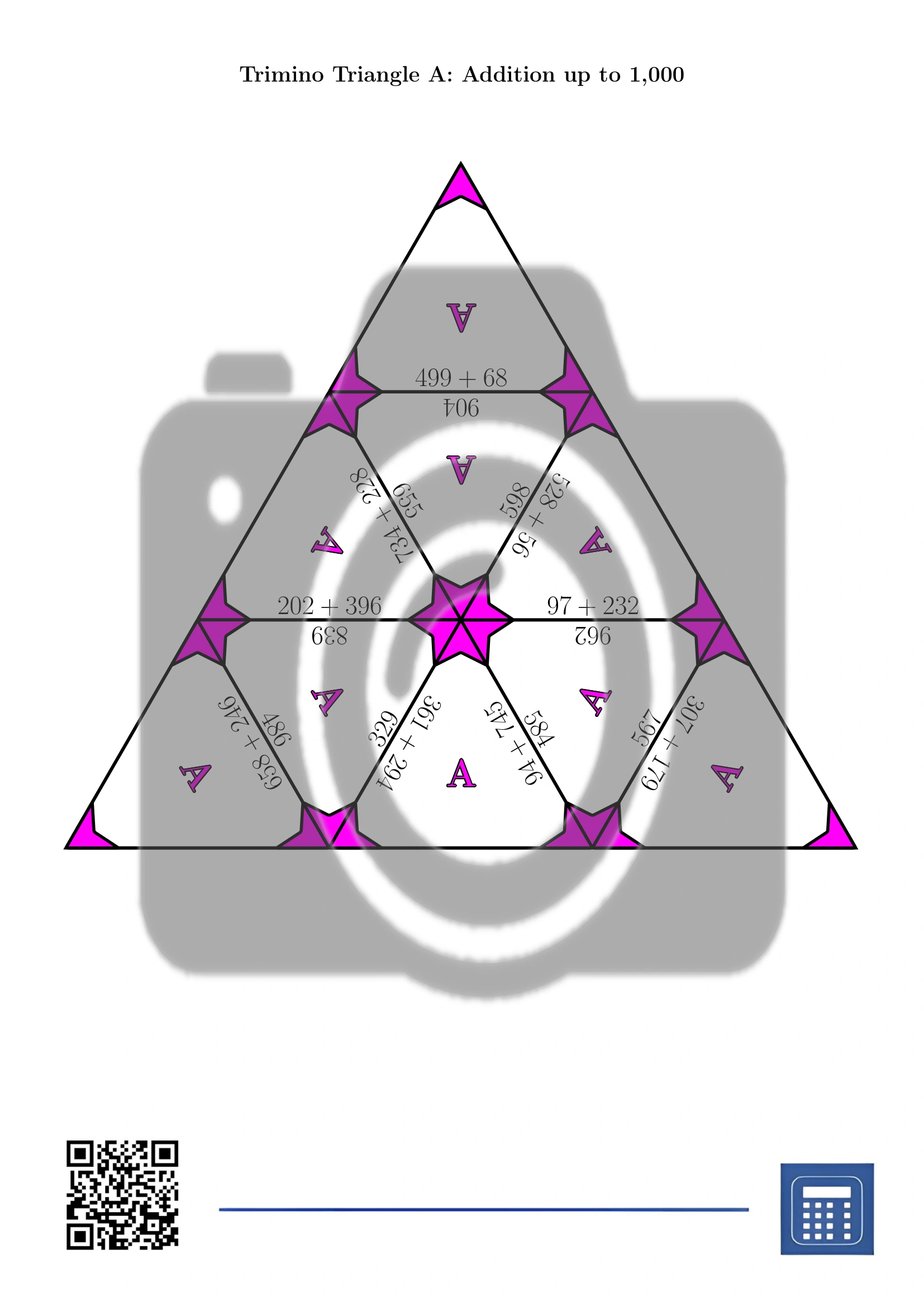 Trimino: Addition up to 1,000 - Image 2