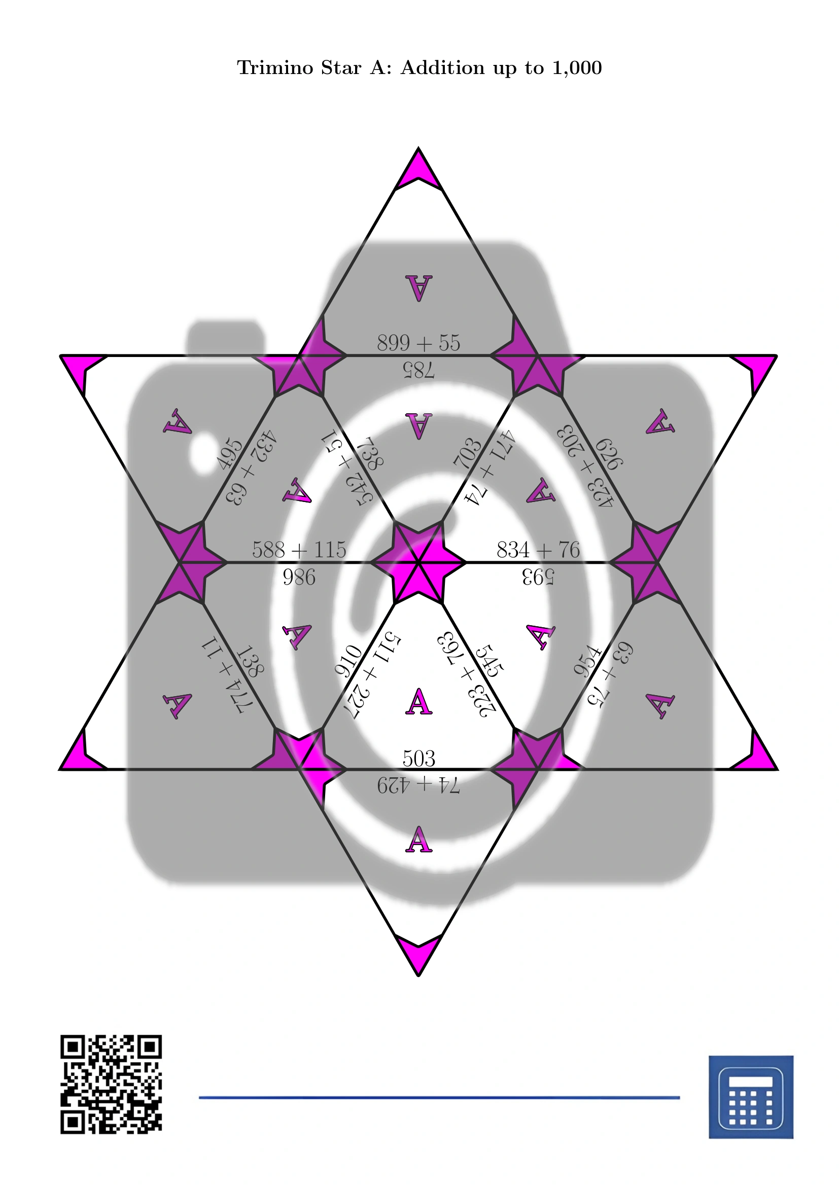 Trimino: Addition up to 1,000 - Image 4