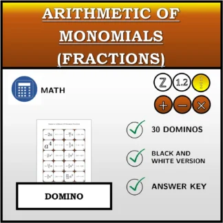 Domino: Arithmetic Of Monomials (Fractions)