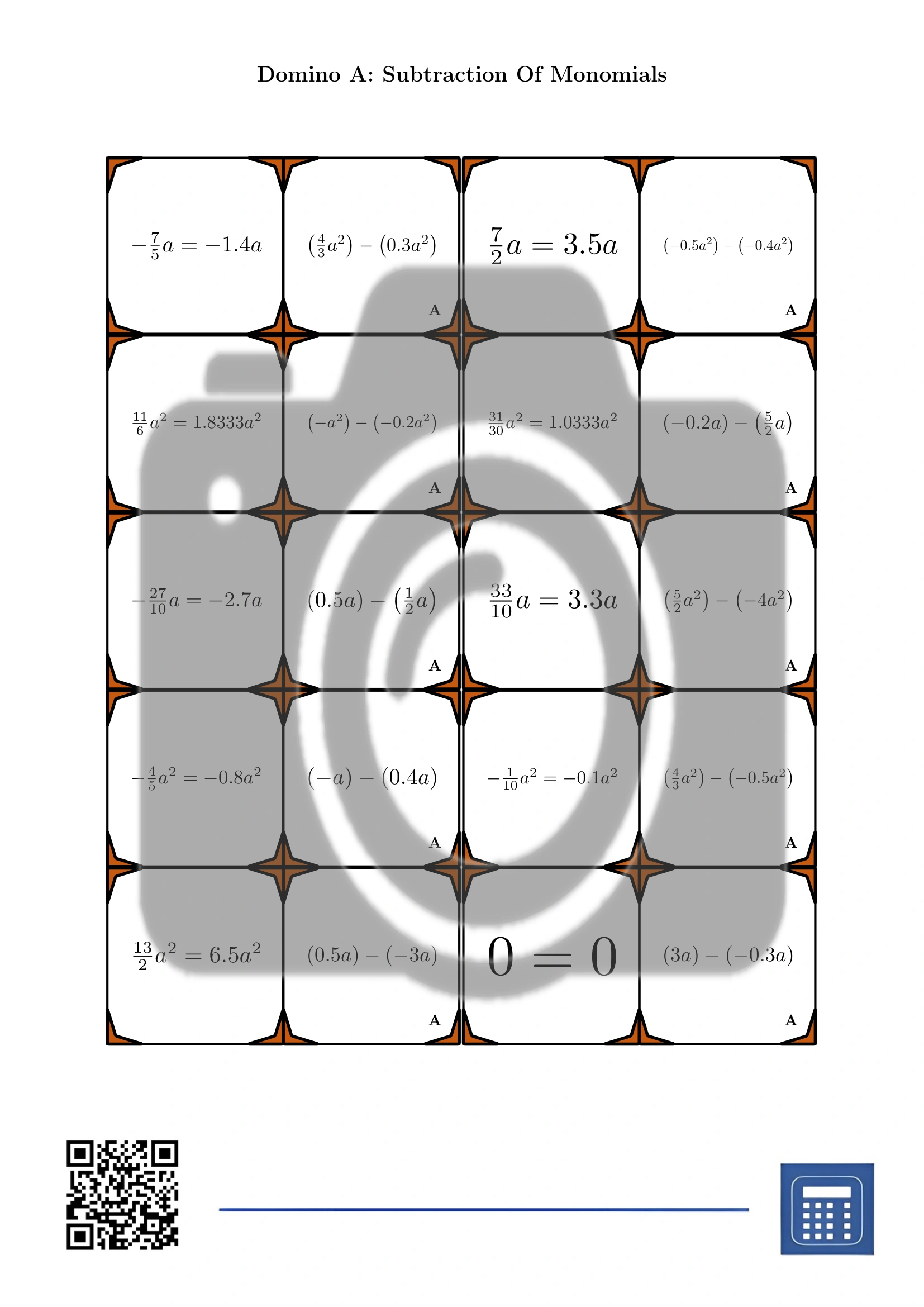 Domino: Subtraction Of Monomials - Image 2