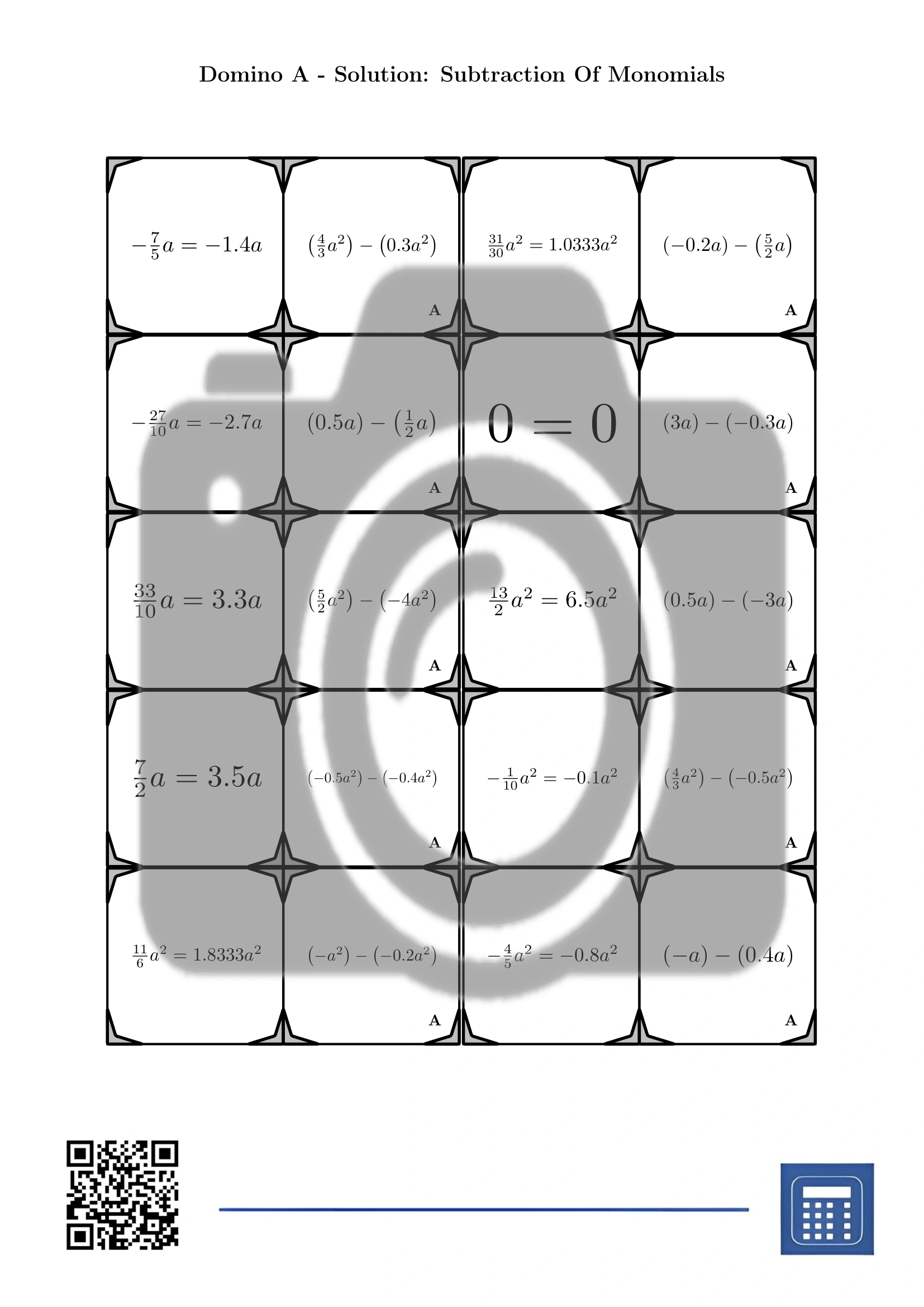 Domino: Subtraction Of Monomials - Image 4