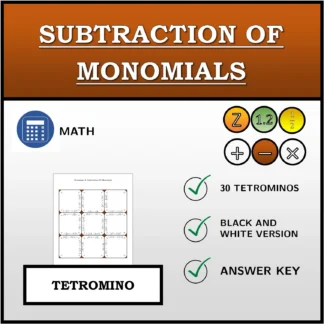 Tetromino: Subtraction Of Monomials