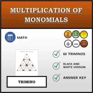 Trimino: Multiplication Of Monomials