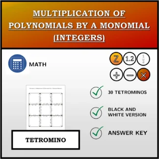 Tetromino: Multiplication Of Polynomials By A Monomial (Integers)