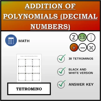 Tetromino: Addition Of Polynomials (Decimal Numbers)