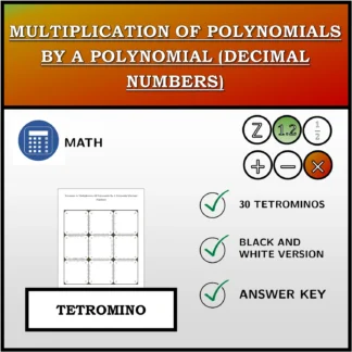 Tetromino: Multiplication Of Polynomials By A Polynomial (Decimal Numbers)