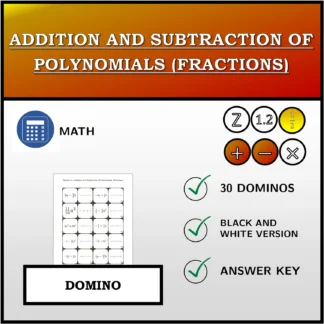 Domino: Addition and Subtraction Of Polynomials (Fractions)