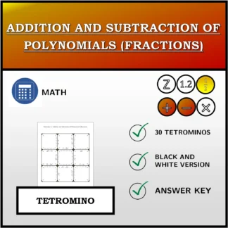 Tetromino: Addition and Subtraction Of Polynomials (Fractions)