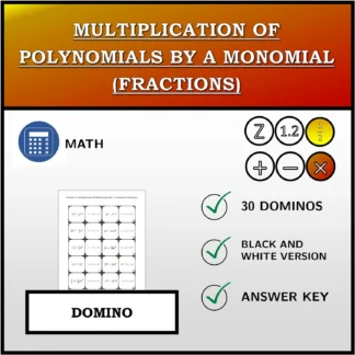 Domino: Multiplication Of Polynomials By A Monomial (Fractions)