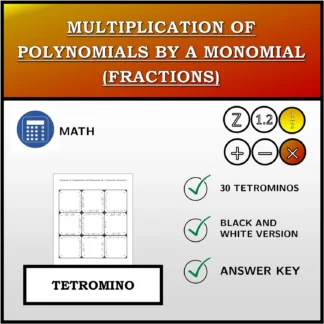 Tetromino: Multiplication Of Polynomials By A Monomial (Fractions)