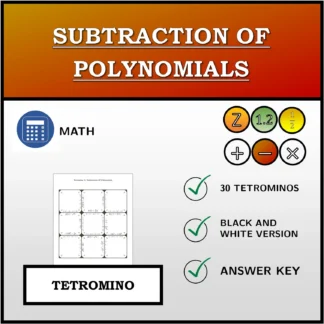 Tetromino: Subtraction Of Polynomials