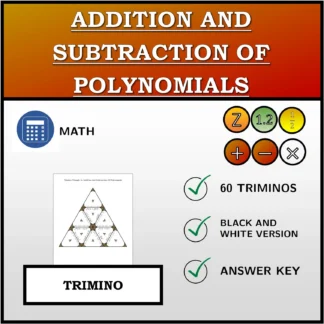 Trimino: Addition and Subtraction Of Polynomials