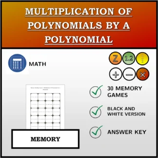 Memory matching game: Multiplication Of Polynomials By A Polynomial