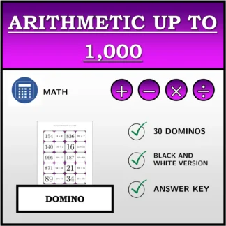 Domino: Arithmetic up to 1,000