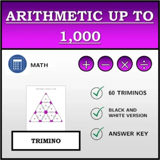 Trimino: Arithmetic up to 1,000
