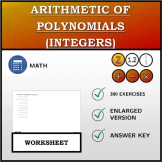 Worksheet: Arithmetic Of Polynomials (Integers)