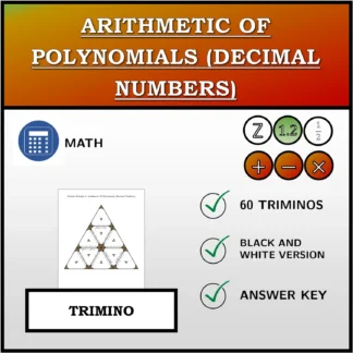 Trimino: Arithmetic Of Polynomials (Decimal Numbers)