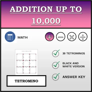 Tetromino: Addition up to 10,000