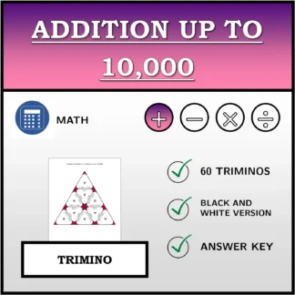Trimino: Addition up to 10,000