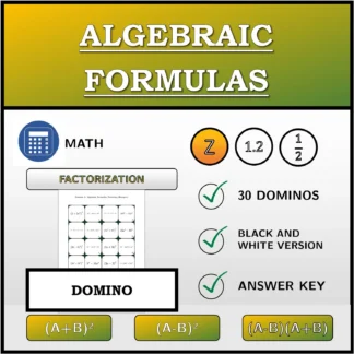 Domino: Algebraic Formulas, Factoring (Integers)