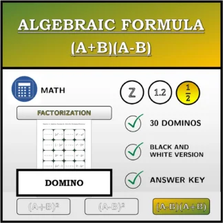 Domino: Algebraic Formula (A+B)(A-B), Factoring (Fractions)
