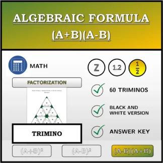 Trimino: Algebraic Formula (A+B)(A-B), Factoring (Fractions)