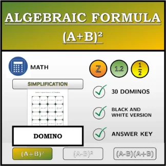 Domino: Algebraic Formula (A+B)², Simplifying