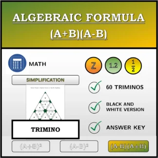 Trimino: Algebraic Formula (A+B)(A-B), Simplifying