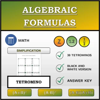 Tetromino: Algebraic Formulas, Simplifying