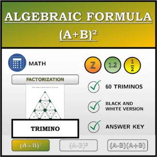 Trimino: Algebraic Formula (A+B)², Factoring