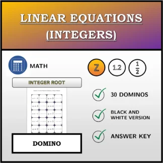 Domino: Linear Equations (Integers), Integer Solution