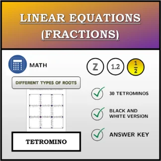 Tetromino: Linear Equations (Fractions), Different Types Of Solutions