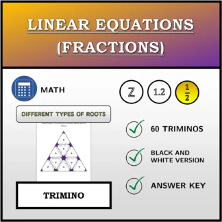 Trimino: Linear Equations (Fractions), Different Types Of Solutions