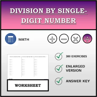 Worksheet: Division by Single-Digit Number