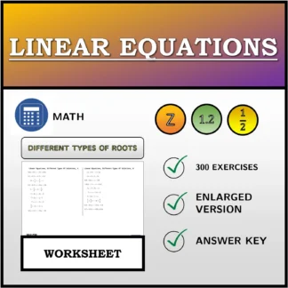 Worksheet: Linear Equations, Different Types Of Solutions