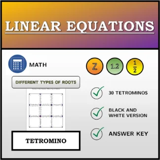 Tetromino: Linear Equations, Different Types Of Solutions