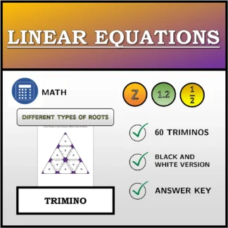 Trimino: Linear Equations, Different Types Of Solutions