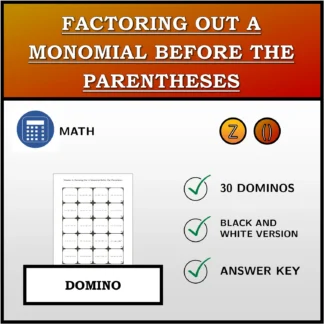 Domino: Factoring Out A Monomial Before The Parentheses