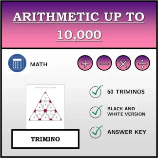 Trimino: Arithmetic up to 10,000