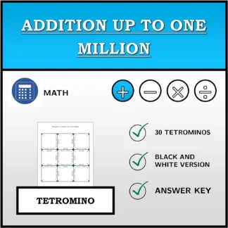 Tetromino: Addition up to One Million